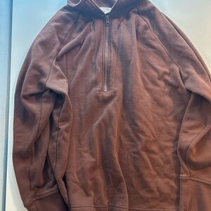 Terra & Sky Men's Chocolate Zip-Up Sweater